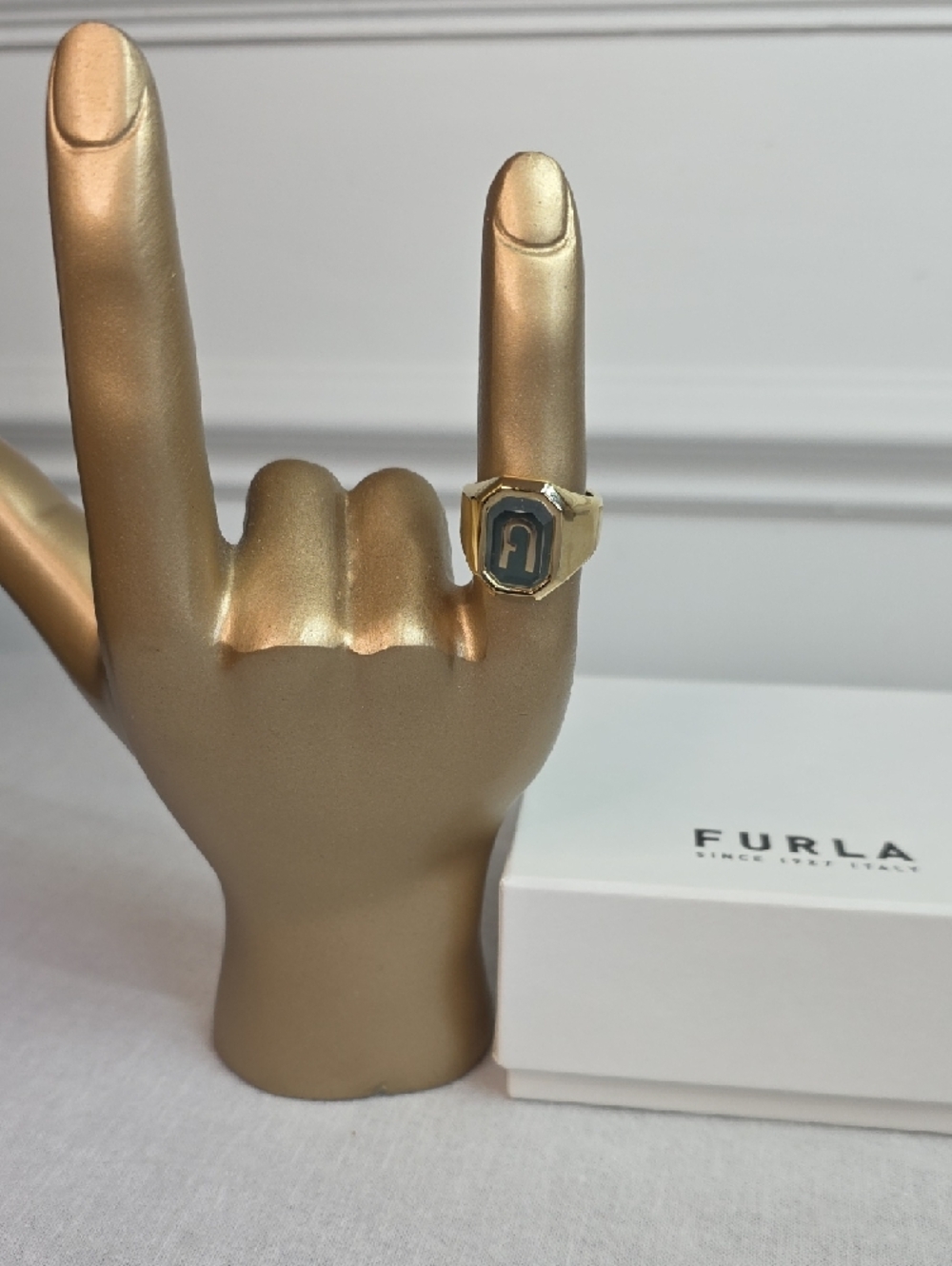 Furla Octagonal Logo Ring - Picture 4 of 5